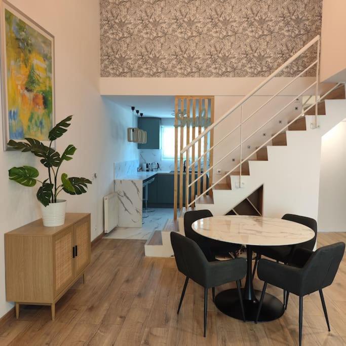Superbe Cosy Duplex Appartement T3 Charpenne Tete D'Or Avec Parking Prive Gratuit Villeurbanne Eksteriør billede